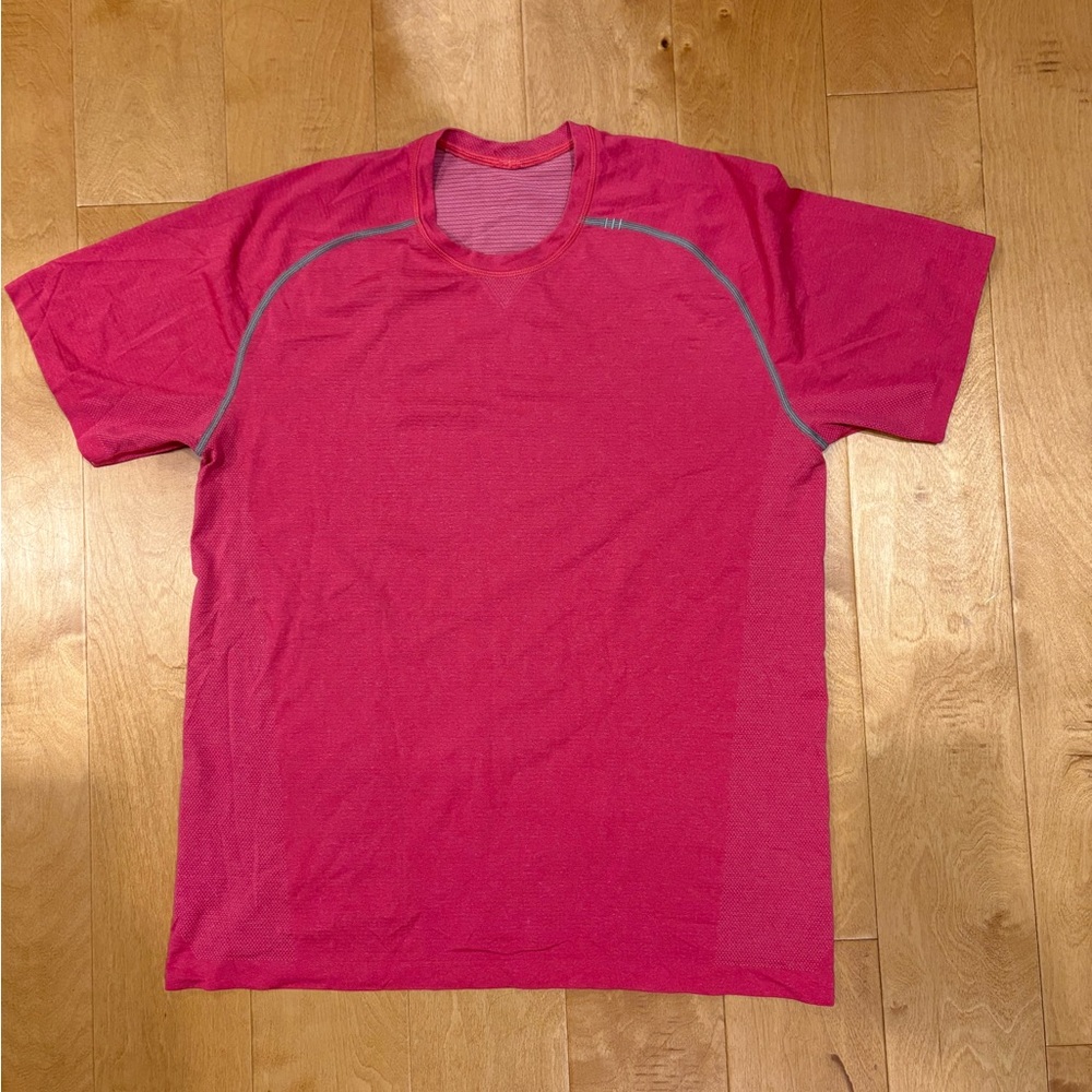 Lululemon Athletica Pink Performance Short Sleeve Tee
